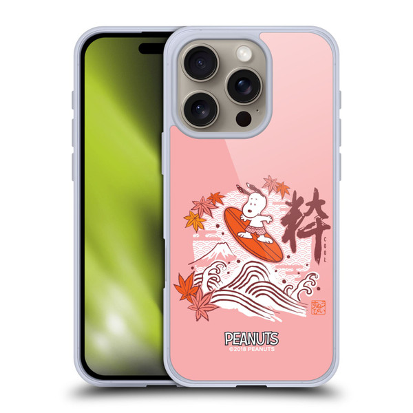 Peanuts Oriental Snoopy Surf Soft Gel Case for Apple iPhone 16 Pro & MagSafe