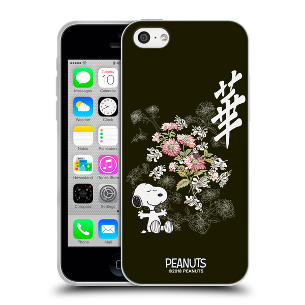Peanuts Oriental Snoopy Floral Soft Gel Case for Apple iPhone 5c