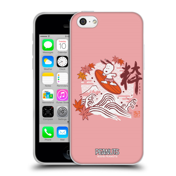 Peanuts Oriental Snoopy Surf Soft Gel Case for Apple iPhone 5c