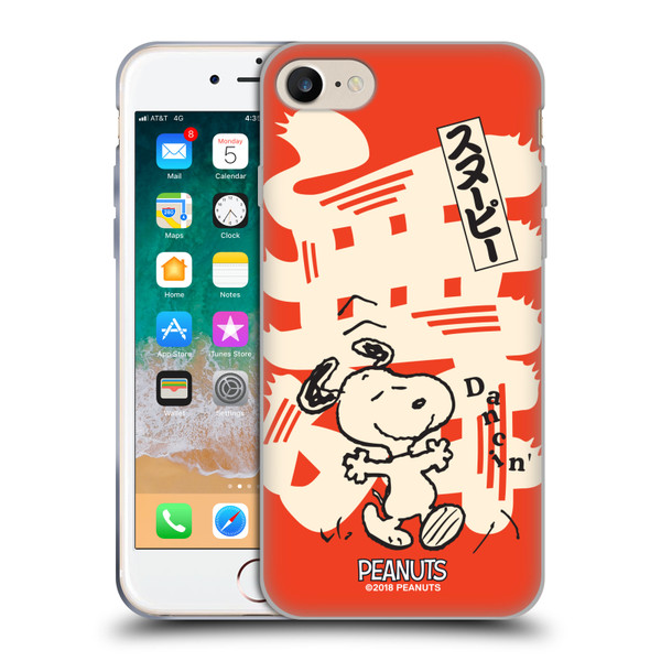 Peanuts Oriental Snoopy Dancing Soft Gel Case for Apple iPhone 7 / 8 / SE 2020 & 2022 & MagSafe