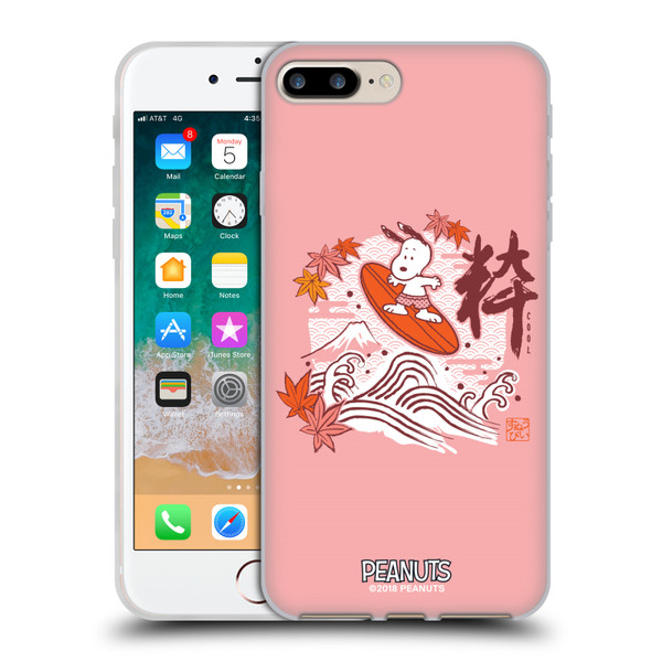 Peanuts Oriental Snoopy Surf Soft Gel Case for Apple iPhone 7 Plus / iPhone 8 Plus & MagSafe