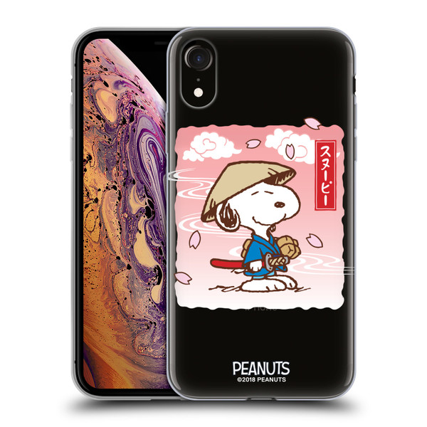 Peanuts Oriental Snoopy Samurai Soft Gel Case for Apple iPhone XR