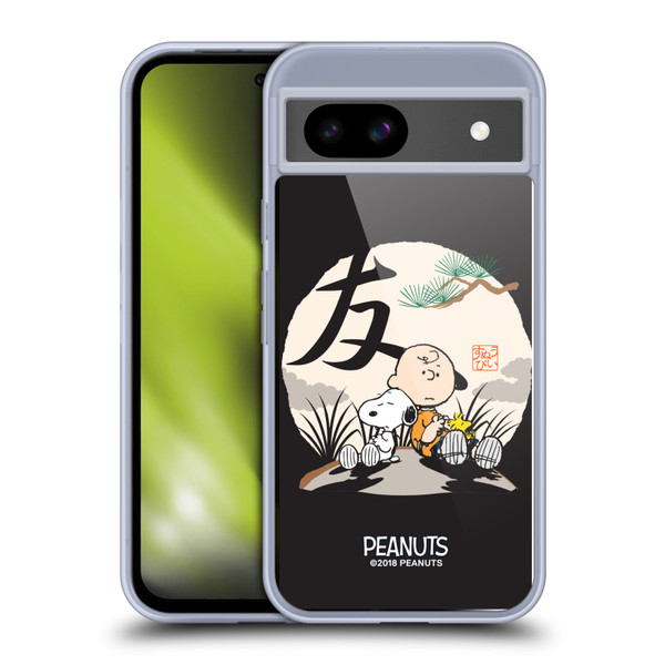 Peanuts Oriental Snoopy Charlie Brown Soft Gel Case for Google Pixel 8a