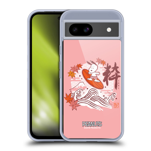 Peanuts Oriental Snoopy Surf Soft Gel Case for Google Pixel 8a