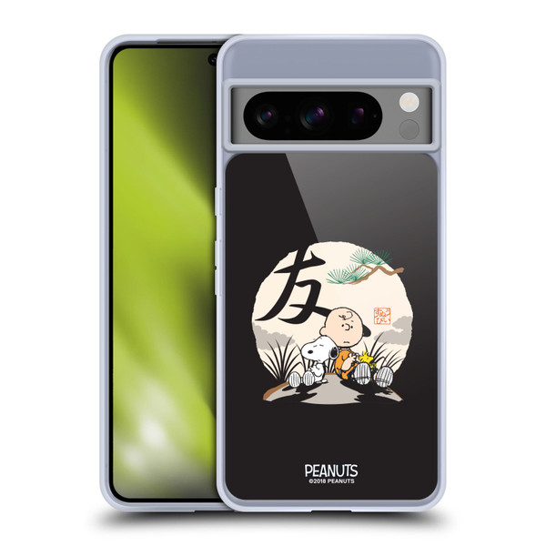 Peanuts Oriental Snoopy Charlie Brown Soft Gel Case for Google Pixel 8 Pro