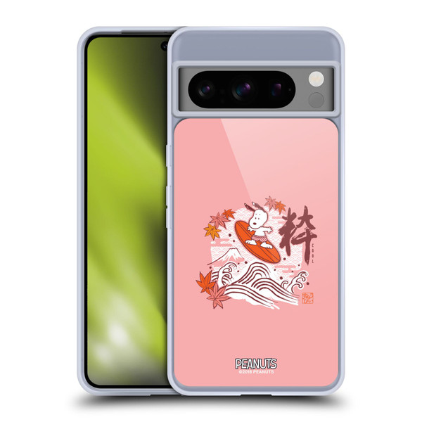Peanuts Oriental Snoopy Surf Soft Gel Case for Google Pixel 8 Pro