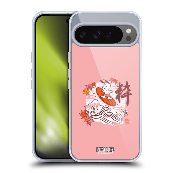 Peanuts Oriental Snoopy Surf Soft Gel Case for Google Pixel 9 Pro XL