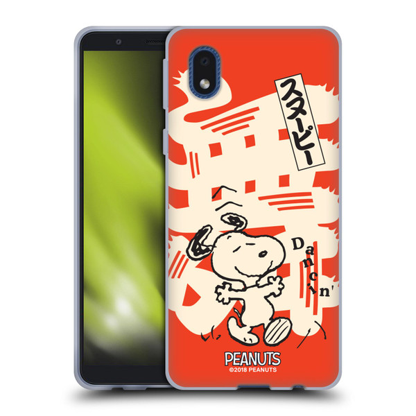 Peanuts Oriental Snoopy Dancing Soft Gel Case for Samsung Galaxy A01 Core (2020)