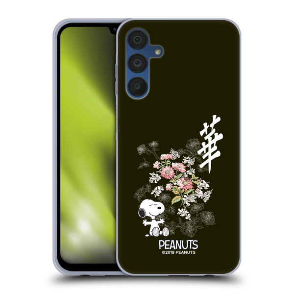 Peanuts Oriental Snoopy Floral Soft Gel Case for Samsung Galaxy A15