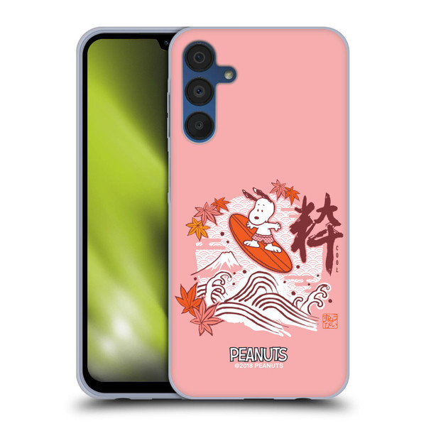 Peanuts Oriental Snoopy Surf Soft Gel Case for Samsung Galaxy A15 & MagSafe
