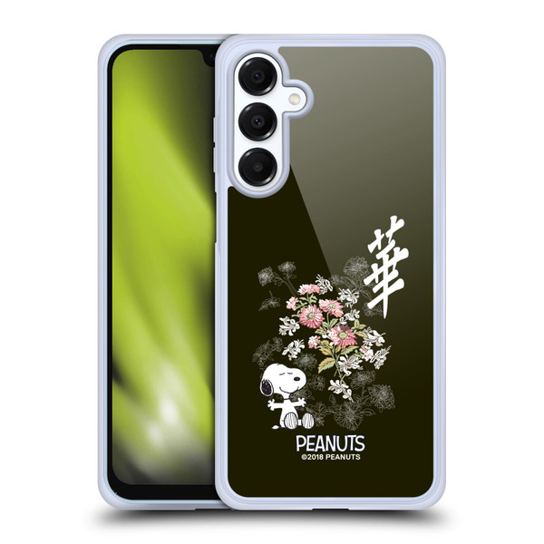 Peanuts Oriental Snoopy Floral Soft Gel Case for Samsung Galaxy A16 5G & MagSafe