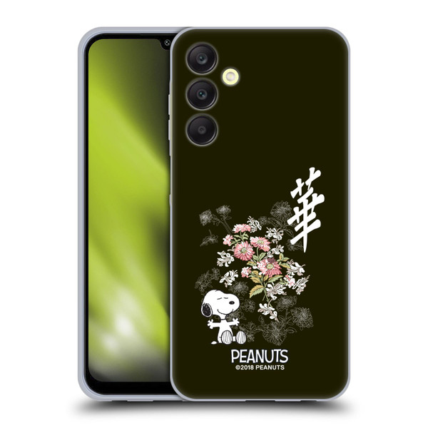 Peanuts Oriental Snoopy Floral Soft Gel Case for Samsung Galaxy A25 5G