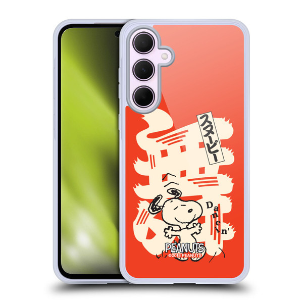 Peanuts Oriental Snoopy Dancing Soft Gel Case for Samsung Galaxy A35 5G