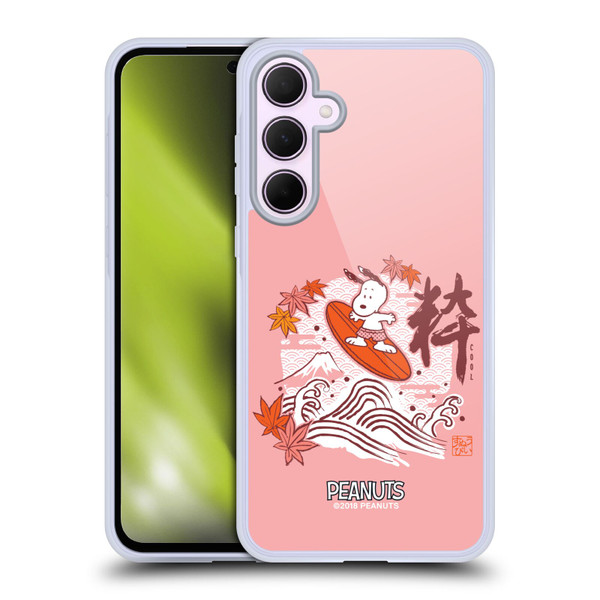 Peanuts Oriental Snoopy Surf Soft Gel Case for Samsung Galaxy A35 5G