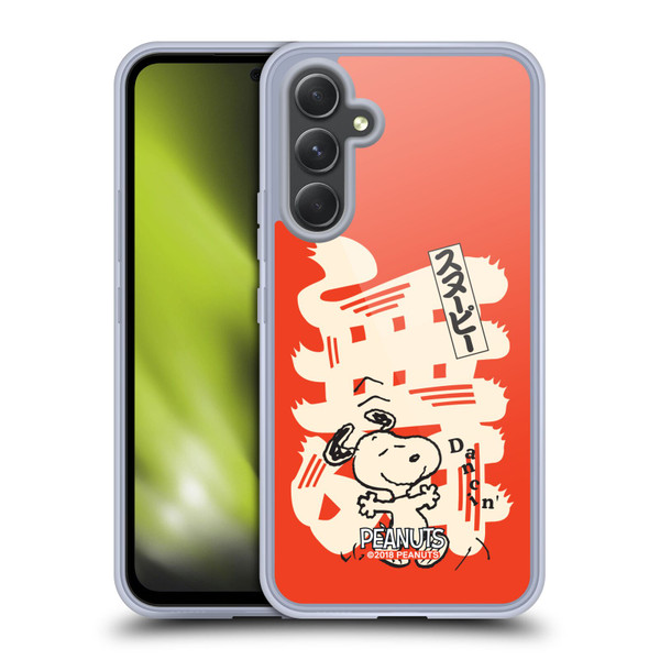 Peanuts Oriental Snoopy Dancing Soft Gel Case for Samsung Galaxy A54 5G