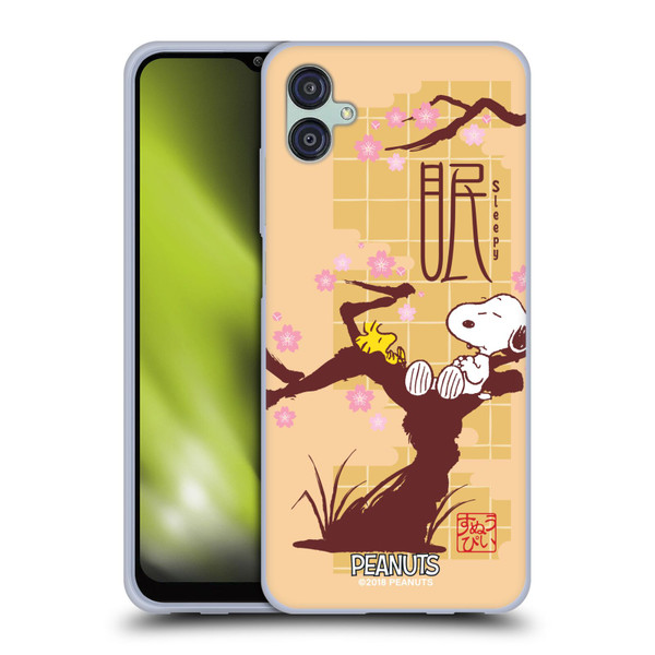 Peanuts Oriental Snoopy Sleepy Soft Gel Case for Samsung Galaxy M04 5G / A04e