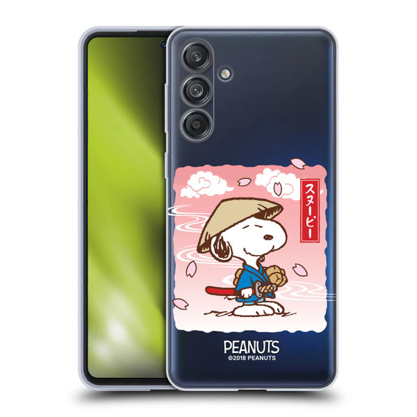 Peanuts Oriental Snoopy Samurai Soft Gel Case for Samsung Galaxy M55 5G