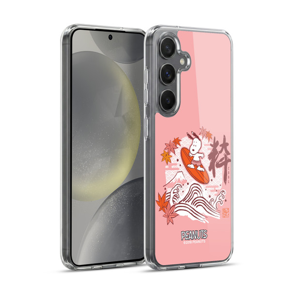 Peanuts Oriental Snoopy Surf Soft Gel Case for Samsung Galaxy S24+ 5G & MagSafe