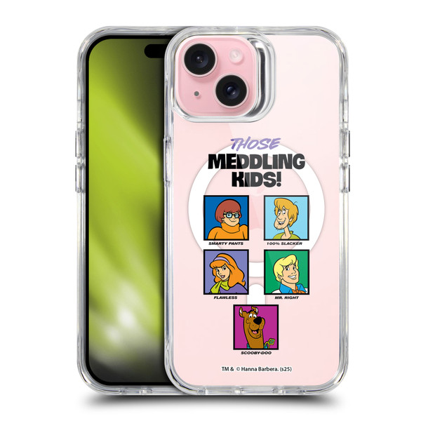 Scooby-Doo Character Art Meddling Kids SHOCKPROOF BUMPER CASE COMPATIBLE WITH Apple iPhone 15 & MAGSAFE