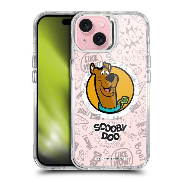 Scooby-Doo Character Art Pattern SHOCKPROOF BUMPER CASE COMPATIBLE WITH Apple iPhone 15 & MAGSAFE