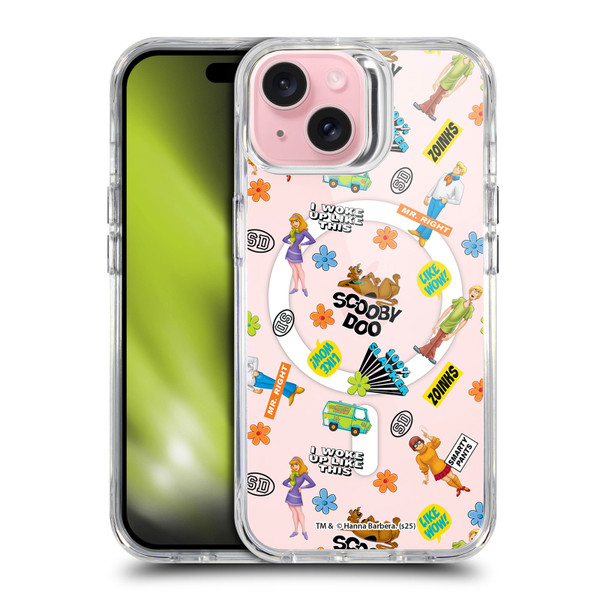 Scooby-Doo Character Art Velma, Shaggy, Fred, Daphne SHOCKPROOF BUMPER CASE COMPATIBLE WITH Apple iPhone 15 & MAGSAFE