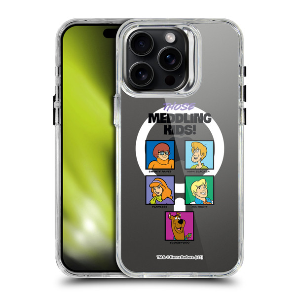 Scooby-Doo Character Art Meddling Kids SHOCKPROOF BUMPER CASE COMPATIBLE WITH Apple iPhone 15 Pro Max & MAGSAFE