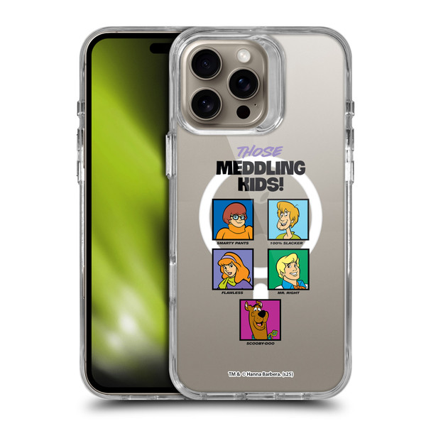 Scooby-Doo Character Art Meddling Kids SHOCKPROOF BUMPER CASE COMPATIBLE WITH Apple iPhone 16 Pro Max & MAGSAFE