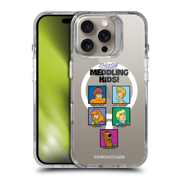 Scooby-Doo Character Art Meddling Kids SHOCKPROOF BUMPER CASE COMPATIBLE WITH Apple iPhone 16 Pro & MAGSAFE