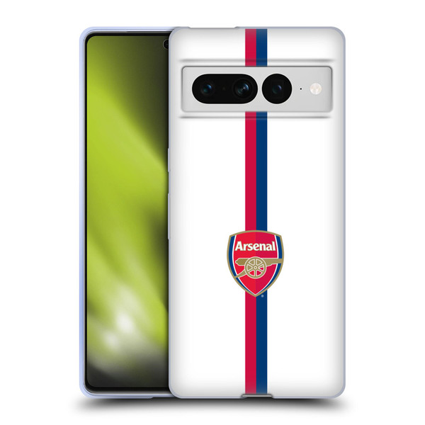 Arsenal FC Crest 2 Stripes 1 Soft Gel Case for Google Pixel 7 Pro