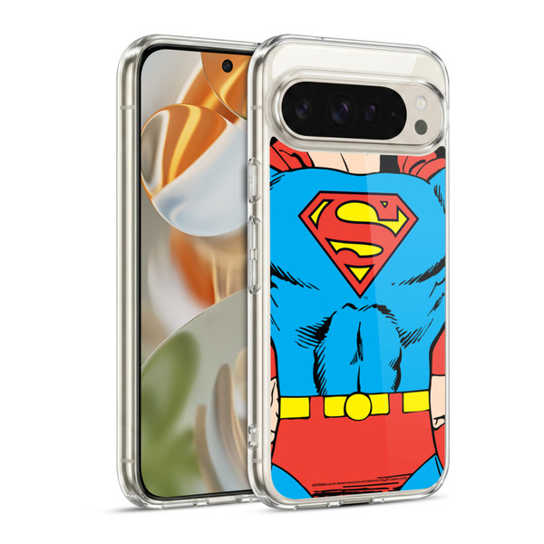 Superman DC Comics Logos Classic Costume Soft Gel Case for Google Pixel 9 / Pixel 9 Pro