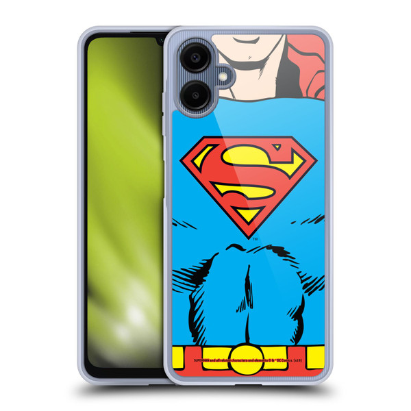 Superman DC Comics Logos Classic Costume Soft Gel Case for Samsung Galaxy A06 4G