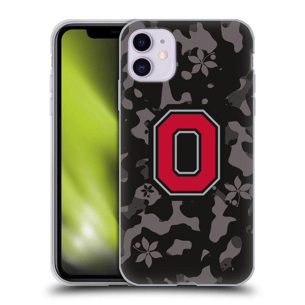 Ohio State University Logo Dark Camou Soft Gel Case for Apple iPhone 11