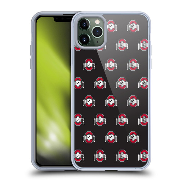 Ohio State University Logo Pattern Soft Gel Case for Apple iPhone 11 Pro Max & MagSafe