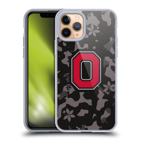 Ohio State University Logo Dark Camou Soft Gel Case for Apple iPhone 11 Pro & MagSafe
