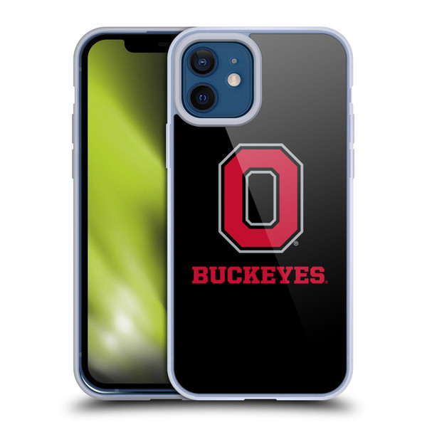 Ohio State University Logo Black Soft Gel Case for Apple iPhone 12 / iPhone 12 Pro & MagSafe