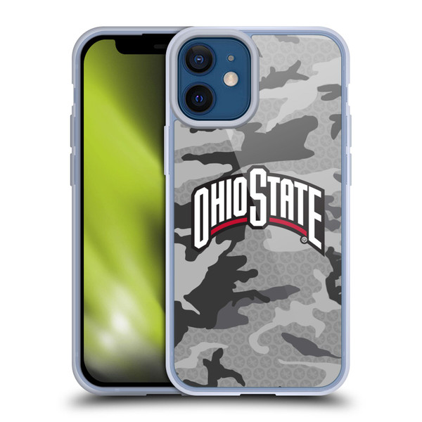 Ohio State University Logo Light Camou Soft Gel Case for Apple iPhone 12 Mini & MagSafe