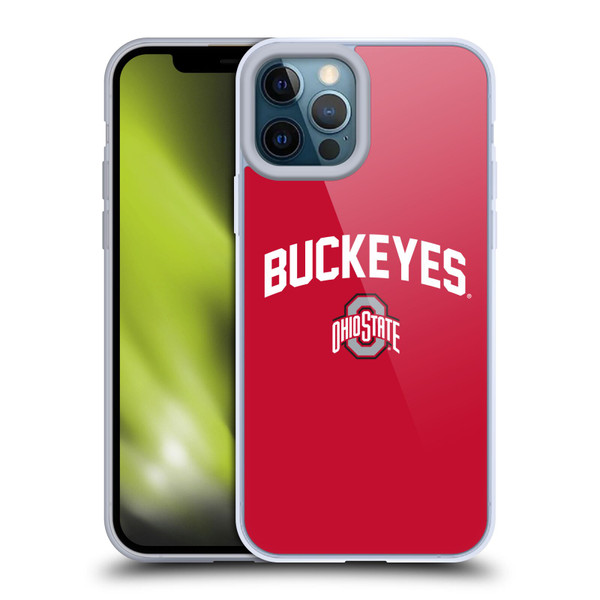 Ohio State University Logo Buckeyes Soft Gel Case for Apple iPhone 12 Pro Max & MagSafe