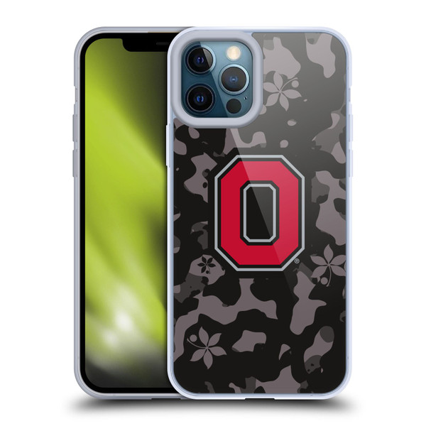 Ohio State University Logo Dark Camou Soft Gel Case for Apple iPhone 12 Pro Max & MagSafe