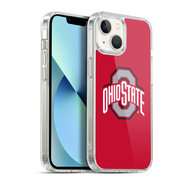 Ohio State University Logo Plain Soft Gel Case for Apple iPhone 13