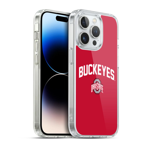 Ohio State University Logo Buckeyes Soft Gel Case for Apple iPhone 14 Pro & MagSafe
