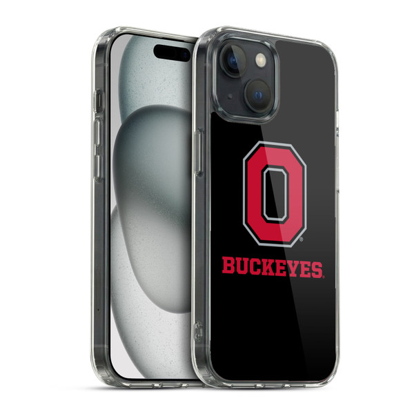Ohio State University Logo Black Soft Gel Case for Apple iPhone 15 & MagSafe