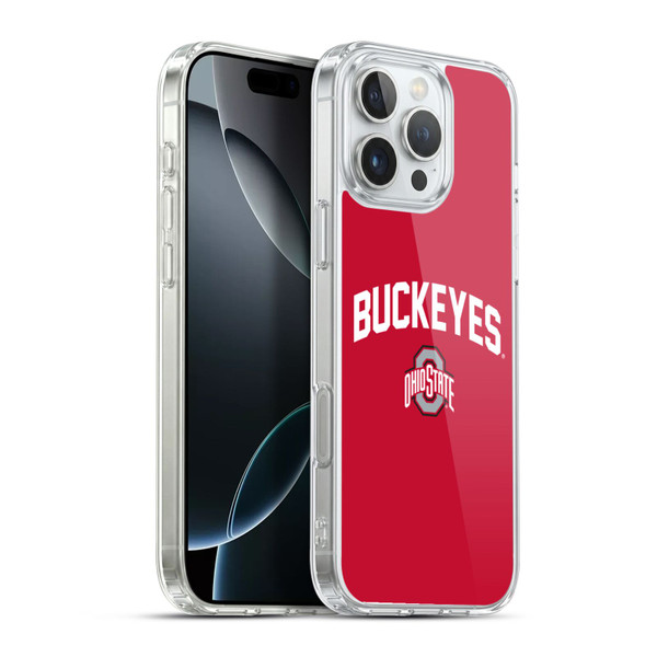 Ohio State University Logo Buckeyes Soft Gel Case for Apple iPhone 16 Pro Max & MagSafe