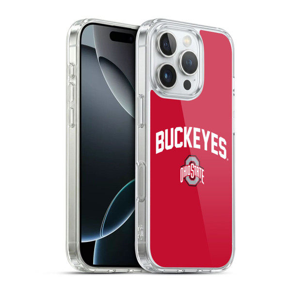Ohio State University Logo Buckeyes Soft Gel Case for Apple iPhone 16 Pro & MagSafe