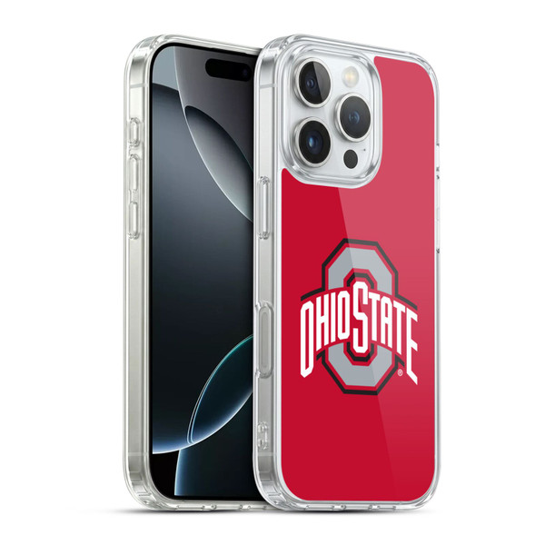 Ohio State University Logo Plain Soft Gel Case for Apple iPhone 16 Pro & MagSafe