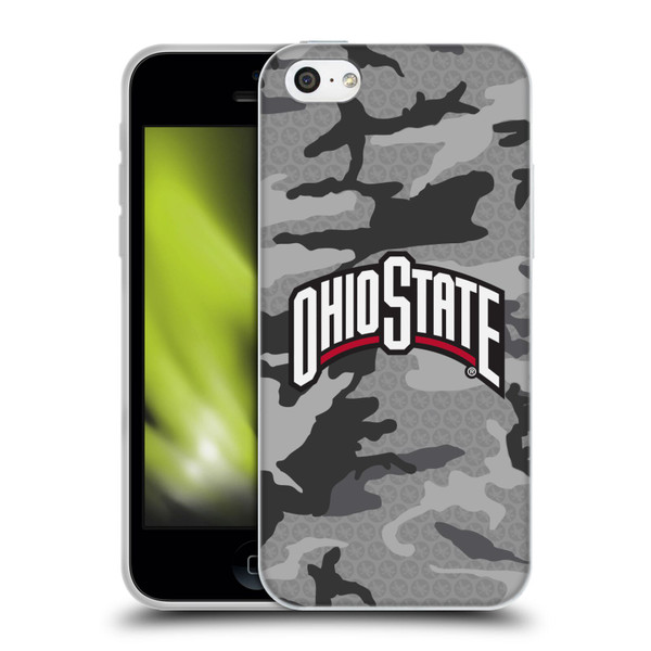 Ohio State University Logo Light Camou Soft Gel Case for Apple iPhone 5c