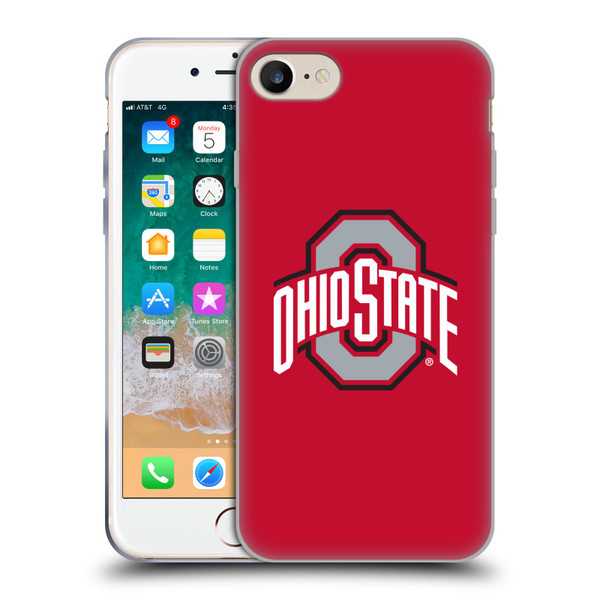 Ohio State University Logo Plain Soft Gel Case for Apple iPhone 7 / 8 / SE 2020 & 2022 & MagSafe