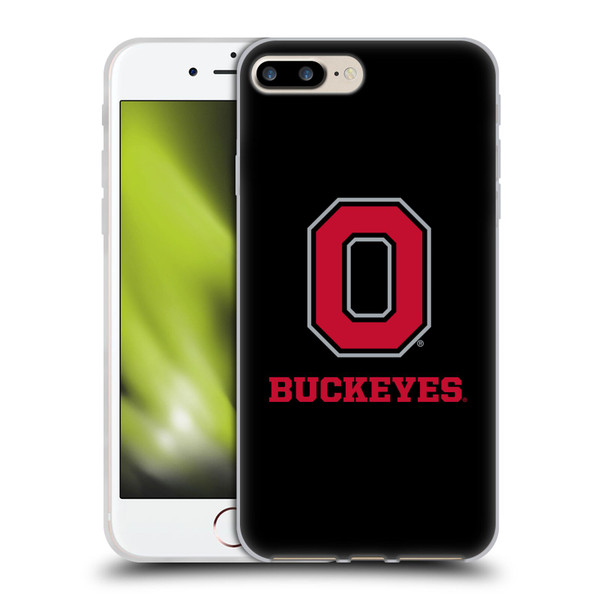 Ohio State University Logo Black Soft Gel Case for Apple iPhone 7 Plus / iPhone 8 Plus & MagSafe