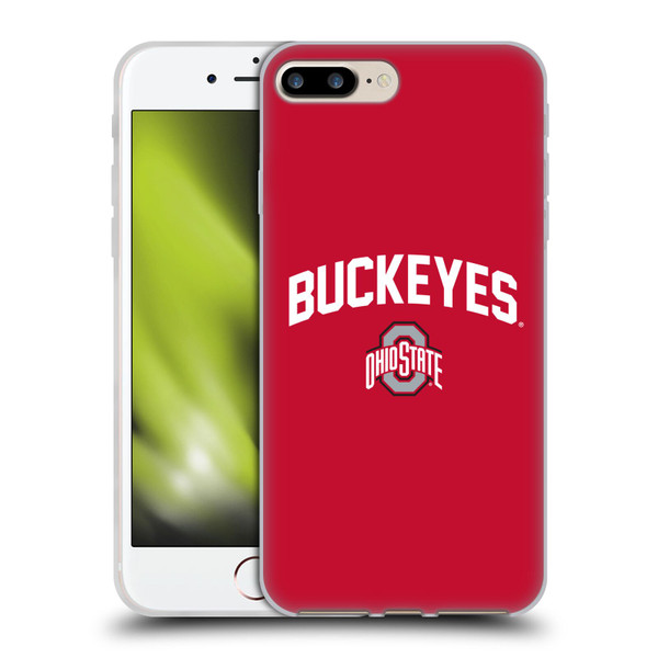 Ohio State University Logo Buckeyes Soft Gel Case for Apple iPhone 7 Plus / iPhone 8 Plus & MagSafe