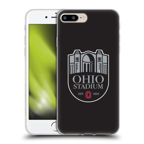 Ohio State University Logo Stadium Soft Gel Case for Apple iPhone 7 Plus / iPhone 8 Plus & MagSafe