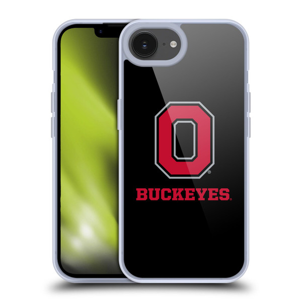 Ohio State University Logo Black Soft Gel Case for Apple iPhone 16e & MagSafe
